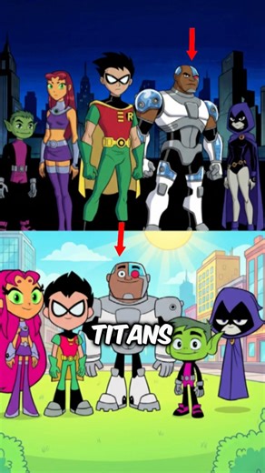 The Battle of Teen Titans vs Teen Titans Go…😳 #shorts