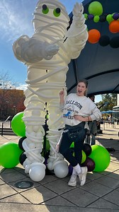 Another great year creating some Halloween fun for Fort Wayne fright night! . This year we could help ourselves, we had to try out a giant mummy!! . #fortwayneballoons #fortwaynefrightnight #fortwayne #mummyballoon #giantmummy | Pop Pop Balloon