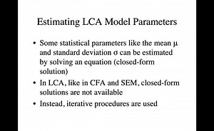 Session 5: Model Fit Assessment in LCA (Part 1)