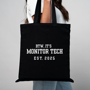 Monitor Tech Est Year Gift Canvas Tote Bag Custom Telemetry Ekg Funny New Grad Graduation Him Her Coworker Birthday Christmas Team Squad - Etsy UK
