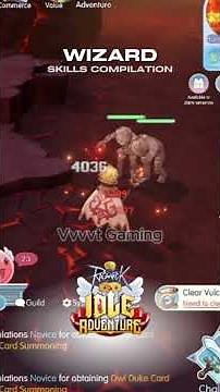 Ragnarok Idle Adventure WIZARD Skills Compilation