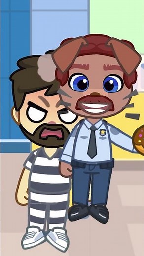 🚓 casually getting caught for being cringe 😂 #PoliceStation #TalkingTomFriendsWorld #skibidi