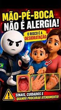 Mão-pé-boca NÃO é alergia! Sintomas, cuidados e quando procurar atendimento