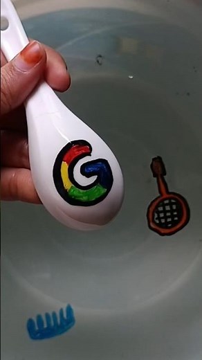 Floating Pen Google Logo Drawing ✍️🌈 | Easy Logo Art Shorts #shorts