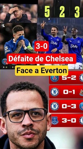 DÉFAITE DE CHELSEA : Everton humilie Chelsea 🤯 #football #foot #chelsea #everton #shorts #soccer