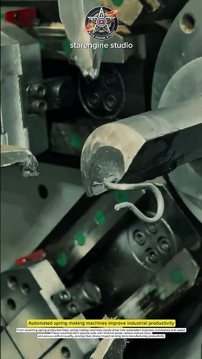 Automated spring making machines improve industrial productivity #machines