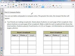 6th Grade 1-5: Graph Ratio Tables
