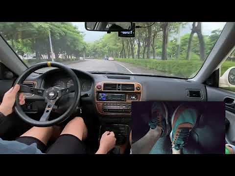 POV Manual Car Driving in Traffic | Pedal Cam