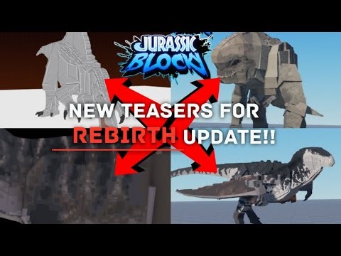 ​NEW REBIRTH UPDATE TEASERS in Jurassic Blocky! (Roblox) #Jurassic Blocky #Rebirth Update #D-rex