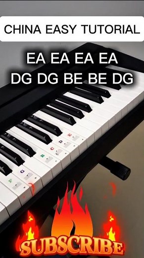China Song ORIGINAL Easy Tutorial #easy #china #pianotutorial