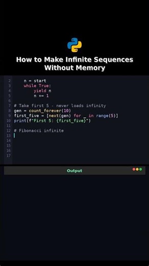 How to Make Infinite Sequences Without Memory #howto