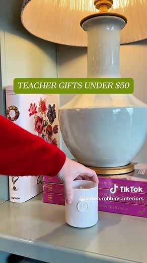 Short on time? These teacher gifts are perfect for quick holiday shopping 🎁✨ AND they are all under $50! Shop with us in-store or online! #laurenrobbinsinteriors #interiordesign #giftsunder50