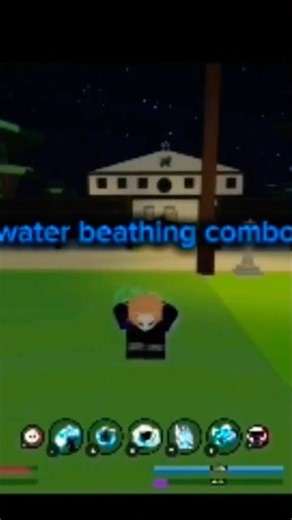water beathing combos 100 damage demon fall💧💧💧