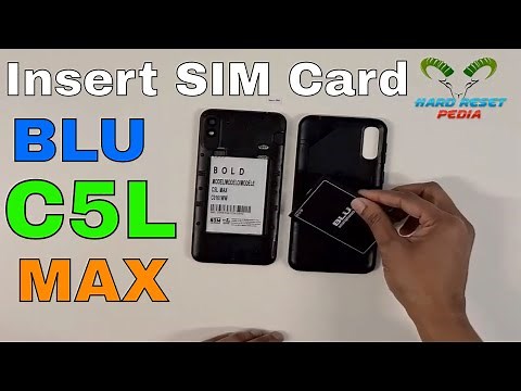 BLU C5L Max Insert The SIM Card