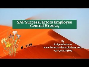 SAP SuccessFactors Employee Central H1 2024 #successfactors