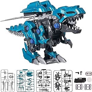 T-Rex Walking Dinosaur Toys for Kids 8-12, Take Apart Robot Dinosaur Toys, STEM Dinosaur Building Kit, Electric Moving Dino Figures, Christmas Birthday Gifts for Toddlers, Boys