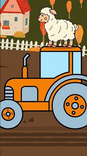 The Tractor Song 🎶 This is how the field is prepared #tractor #farm #childrenssongs #liederllama