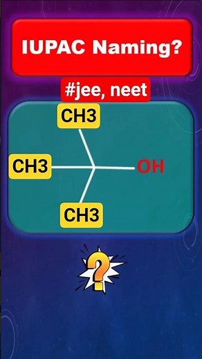 IUPAC Naming of Alcohol | Easy Rules, Examples & Tricks | #neet #science #shorts