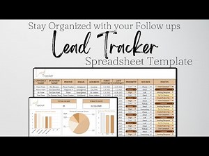 Lead Tracking Spreadsheet Excel, Lead Tracking Template Excel, Lead Tracker Template, Google Sheets