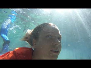 @TrinaMason underwater Juniper springs in jeans & t shirt SDL5