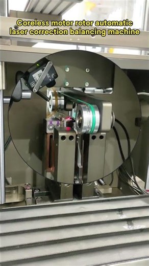Working video of high precision rotor automatic laser correction balancing machine - Zero Dynamic.