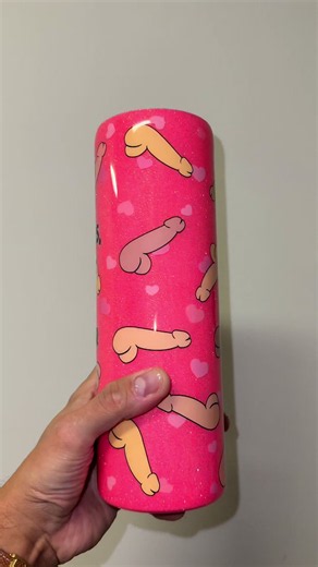 What better way to make a friend?! Glitter is Pinkerbell from @Geaux Glitter Co. (code BESTIE) and epoxy is Artist Cure from @Flynn Sisters Supply Shop (code BESTIE) #cstdesigns #glittertumblers #adulting #adultmoney #naughty