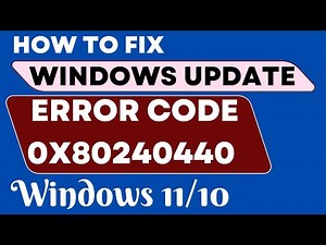 Windows Update Error Code 0x80240440 on Windows 11 / 10 Fixed