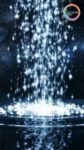 Cosmic Waterfall | Starry Sky Loop Animation | Ease Loop