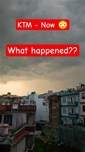Kathmandu weather ☁️ today | heavy rain and thunderstorm warning ⚠️ | climate changed Nepal 🇳🇵