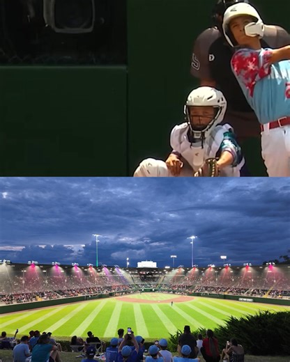 Lamade said, 'Let there be light!' 💡 #LLWS | Little League