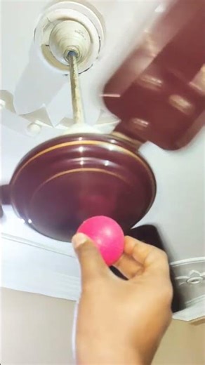 Ceiling fan vs ball new exprement #video #fan #crazy #testing