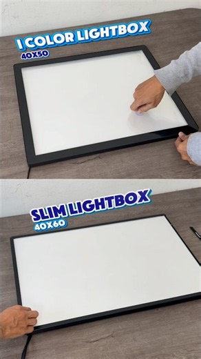 Eye color & slim lightboxes have unique designs #leddisplay #ledlights #lightbox #food #foodie
