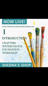 1.9K views · 18 reactions | Purchase your full Foundation Course tutorial (teaching and understanding and recommendations on tools you need to progress your crafting using watercolour. This is the springboard you’ve been asking for from me for so long. The first course of many to come x | Sheena Douglass | Facebook