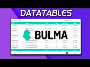 Datatables estilo Bulma