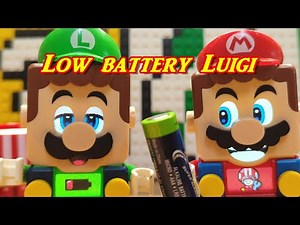 LEGO Mario low battery luigi | How to change | New Toad Workshop Action Brick