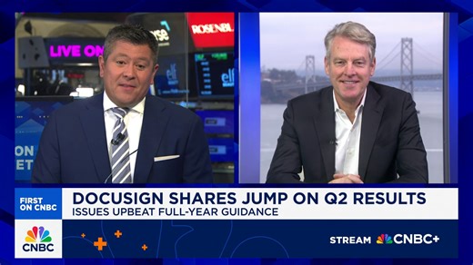 Docusign CEO: Quarter was powered by 'intelligent agreement management solutions' leveraging AI