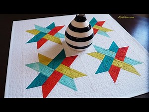 Tutorial Patchwork Block Half Square & Flying Geese #lizadecor