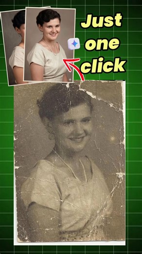 Damage Photo Repair AI | Restore Old Photos in Seconds 😲 AI Photo Editing Shorts #gemini #editing
