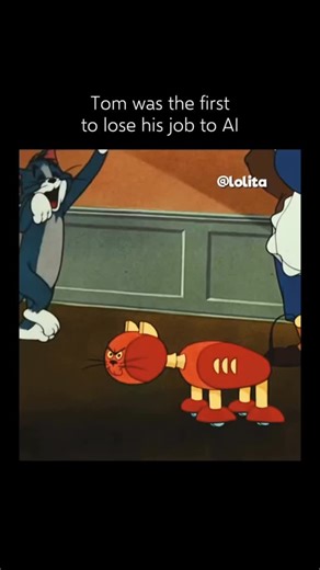 ix_ke_toonz01 on Instagram: "🎬 Fun fact: The Tom and Jerry short Push-Button Kitty (1952) is remarkably ahead of its time. The plot, where Tom is replaced by a futuristic robotic mouse-catching machine named Mechano, humorously tackles themes of job displacement and anxiety over automation. This storyline from over 70 years ago serves as a fascinatingly early and prophetic parody of the very same conversations people are having today in 2025 about Al and robotics making jobs obsolete"