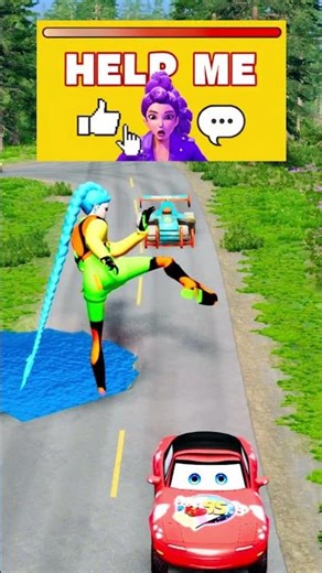 Heppy g Weird Cars vs Scary Shrek Wife Fiona Shrek in BeamNG.drive