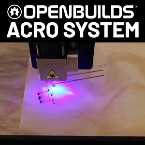 With the OpenBuilds Acro Systems you have the flexibility of attaching many different tools, from diode lasers to pen attachments to pick and place systems and much more. #OpenBuilds #ACRO #laser #plotter #3dprinter | OpenBuilds