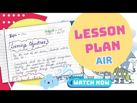 Lesson Plan on Air 🌬️ | Air Lesson Plan | Experiments & Activities | Nursery & KG