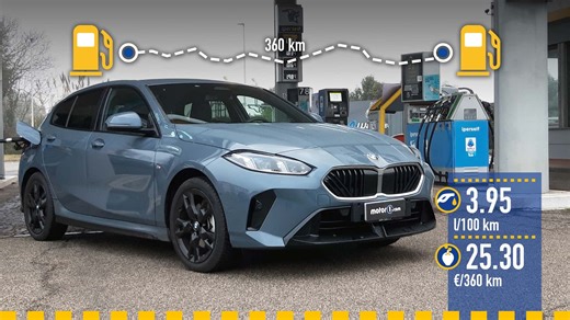 BMW Serie 1 diesel (2025), la prova dei consumi reali