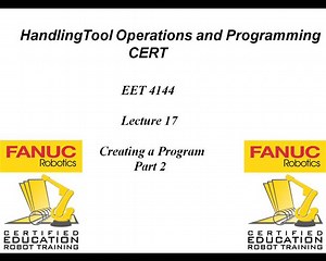 Lecture 17 Creating the Program Part II