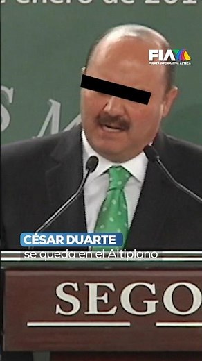 El exgobernador de Chihuahua, César Duarte permanecerá en prisión preventiva