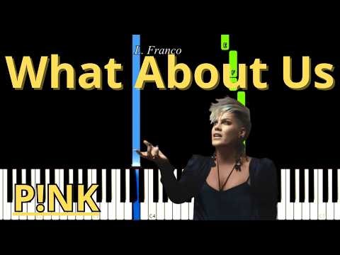 What About Us P!NK Easy Piano Tutorial