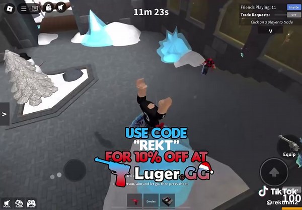 NOTHING stops me || code rekt at luger.gg || #mm2 #roblox #fyp #viral