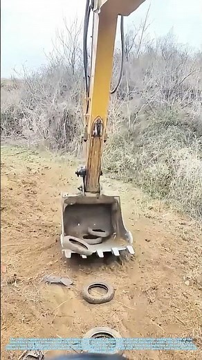 Precision Play: The Excavator's Unlikely Tire Toss