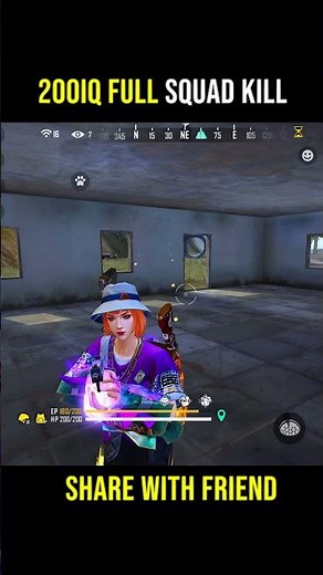 AIRDROP WITH 100 IQ OVERPOWER MOMENT | GARENA FREE FIRE #Shorts