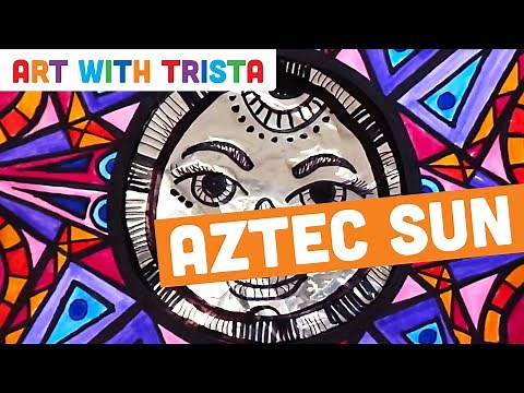Suns Inspired By Aztec Art Tutorial - Art With Trista